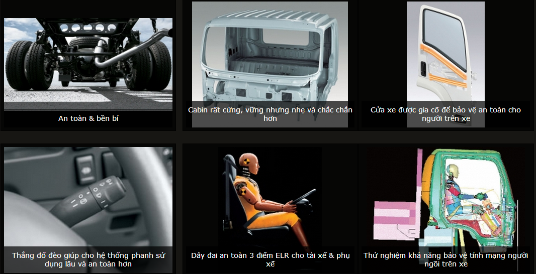 He thong an toan Isuzu 15 tan sieu dai