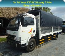Xe tải veam 7,5 tấn VT750 động cơ nhập khẩu nguyên từ Hyundai